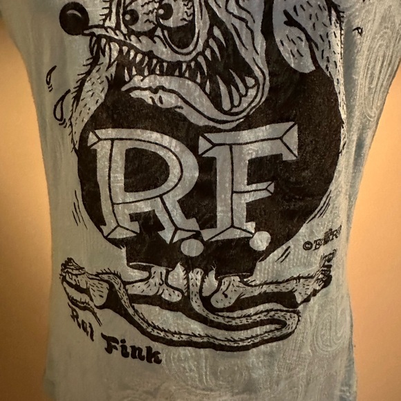 Rat Fink Light Blue Graphic Tee - Picture 2 of 4